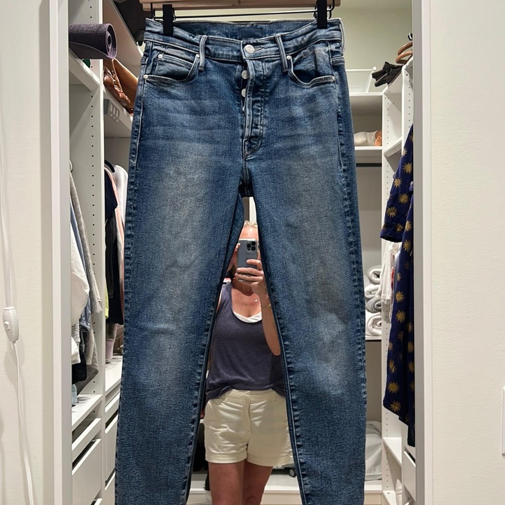 Mother Denim, size 27, The Stunner Ankle Fray in Whiplash